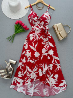 Vestido envelope vermelho