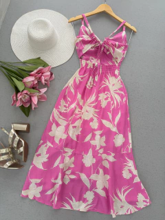 Vestido envelope rosa - comprar online