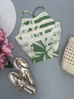 Cropped frente única verde CP BARRADO