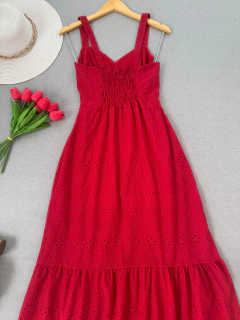 Vestido laise vermelho - comprar online