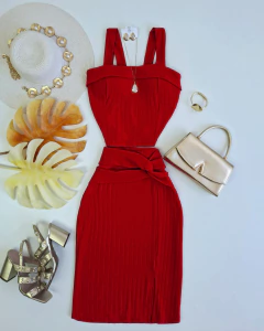 Conjunto Canelado saia midi - comprar online