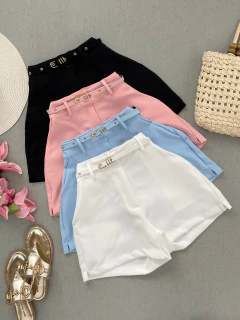 Shorts alfaiataria com cinto - comprar online