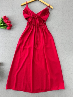 Vestido midi vermelho - comprar online