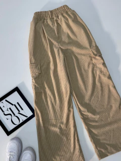 Conjunto veludo cotelê Bege - Glamix 