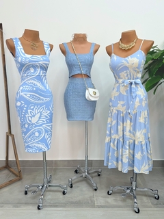 Vestido midi poliamida - comprar online