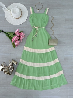 Vestido Longo listras