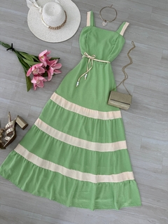 Vestido Longo listras - comprar online