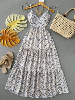 Vestido longo floral