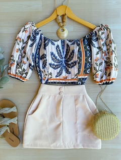 Saia/shorts alfaiataria