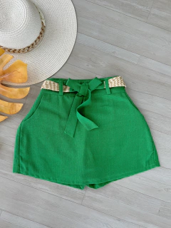 Saia/shorts linho - loja online