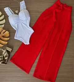 Calça Pantalona vermelha - comprar online