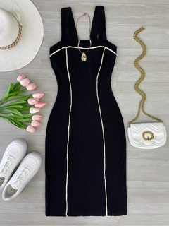 Vestido longo Canelado premium - (cópia) - (cópia) - (cópia)