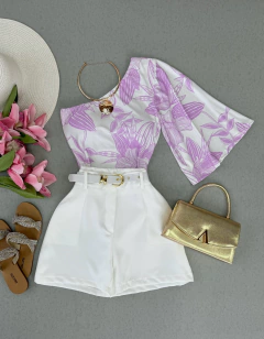 Shorts alfaiataria com cinto - comprar online