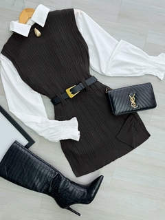 Conjunto colete, camisa e cinto 002