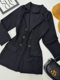 Casaco lã batida botões - Glamix 