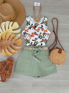 Cropped borboletas - comprar online