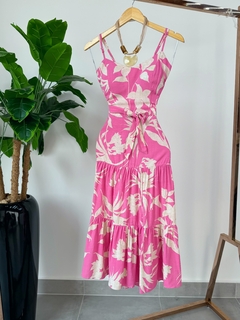 Vestido midi de amarrar - comprar online