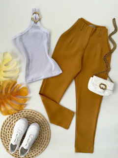 Calça ZRA caramelo - comprar online