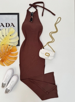 Vestido Ribana gola - comprar online