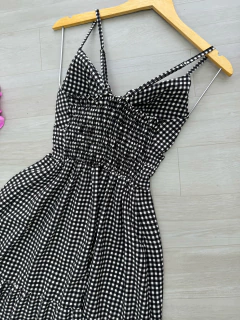 Vestido mídi xadrez na internet