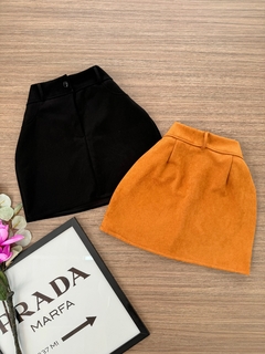 Saia suede caramelo na internet