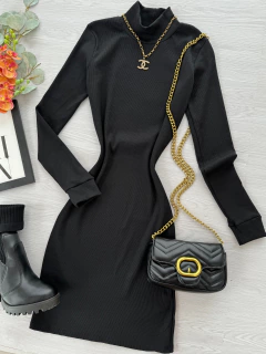 Vestido Ribana gola - comprar online