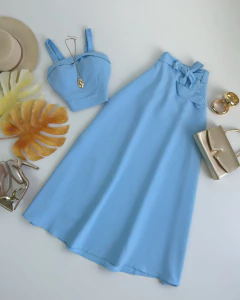 Conjunto Alfaiataria Saia e cropped - comprar online