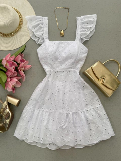 Vestido laise branco