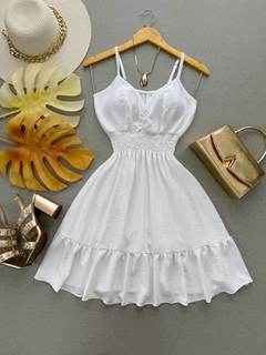 Vestido lastex branco