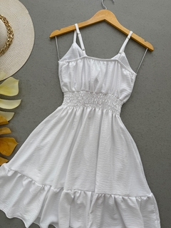 Vestido lastex branco - comprar online