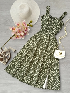 Vestido midi floral