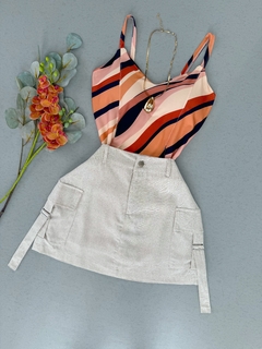 Saia/shorts Linho cargo - comprar online