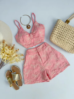 Conjunto bordado na internet