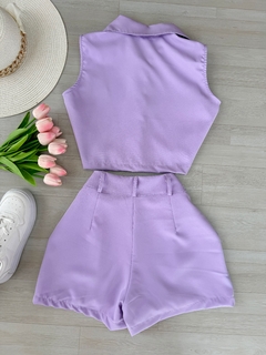 Conjunto Alfaiataria lilás - comprar online