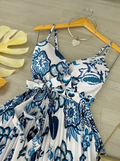 Vestido plissado curto - comprar online