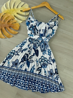 Vestido plissado curto na internet