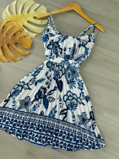 Vestido plissado curto na internet