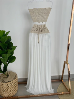 Conjunto crochê e tule - comprar online