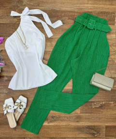 Calça linhão clochard verde