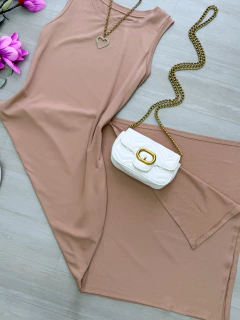 Vestido midi moletinho - comprar online