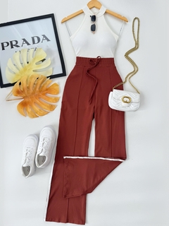 Calça moletinho listra - comprar online