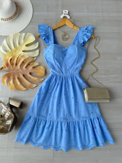 Vestido laise manguinha