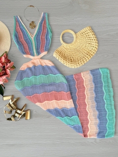 Vestido longo tricot - comprar online