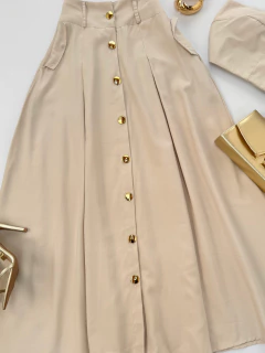 Conjunto saia e cropped na internet