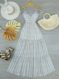 Vestido longo estampado - (cópia)