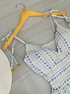 Vestido longo estampado - comprar online