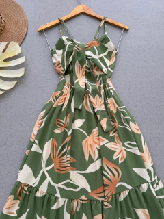 Vestido longo argolas - comprar online