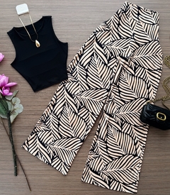 Calça pantalona poliamida