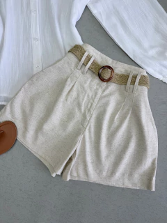 Shorts Linho com cinto - comprar online