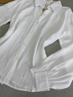 Camisa linho branca - Glamix 